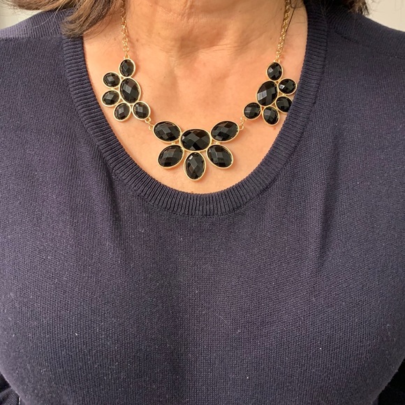 NWOT Black & Gold “Flair Affair” Necklace - Picture 4 of 9